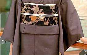 Plum colored kimono